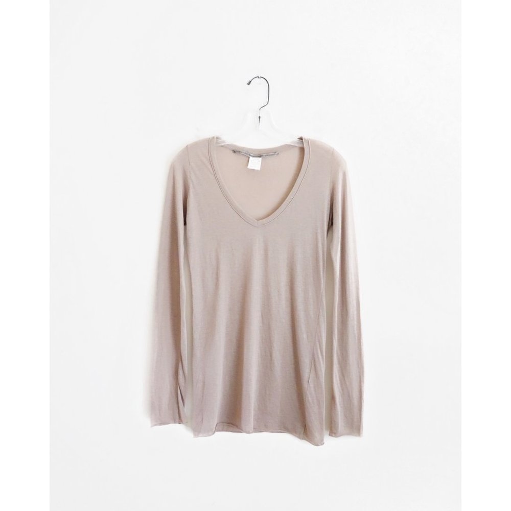 Humanoid Pale Mauve Long Sleeve Tissue Tee sz M